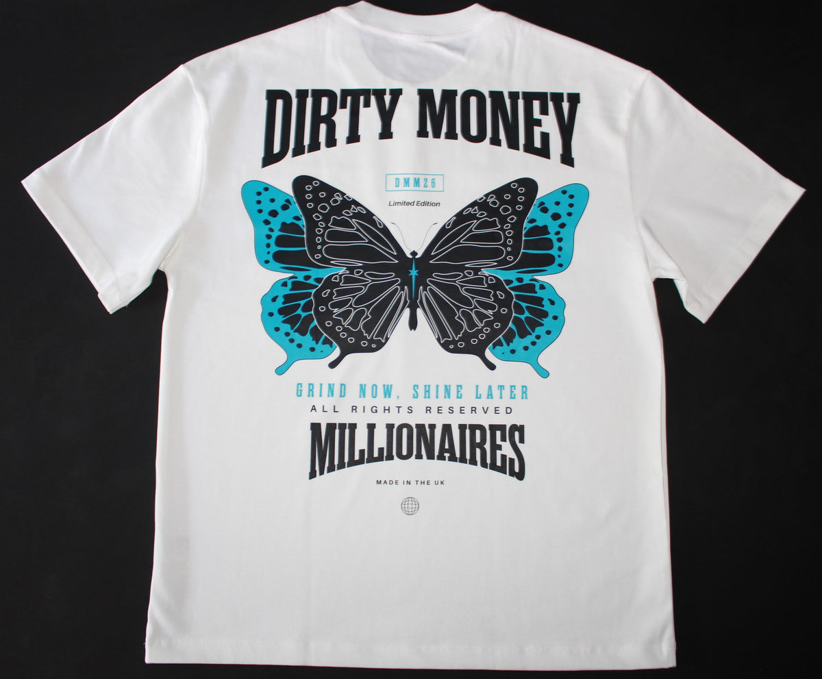 MONARCH TEE WHITE / BLUE