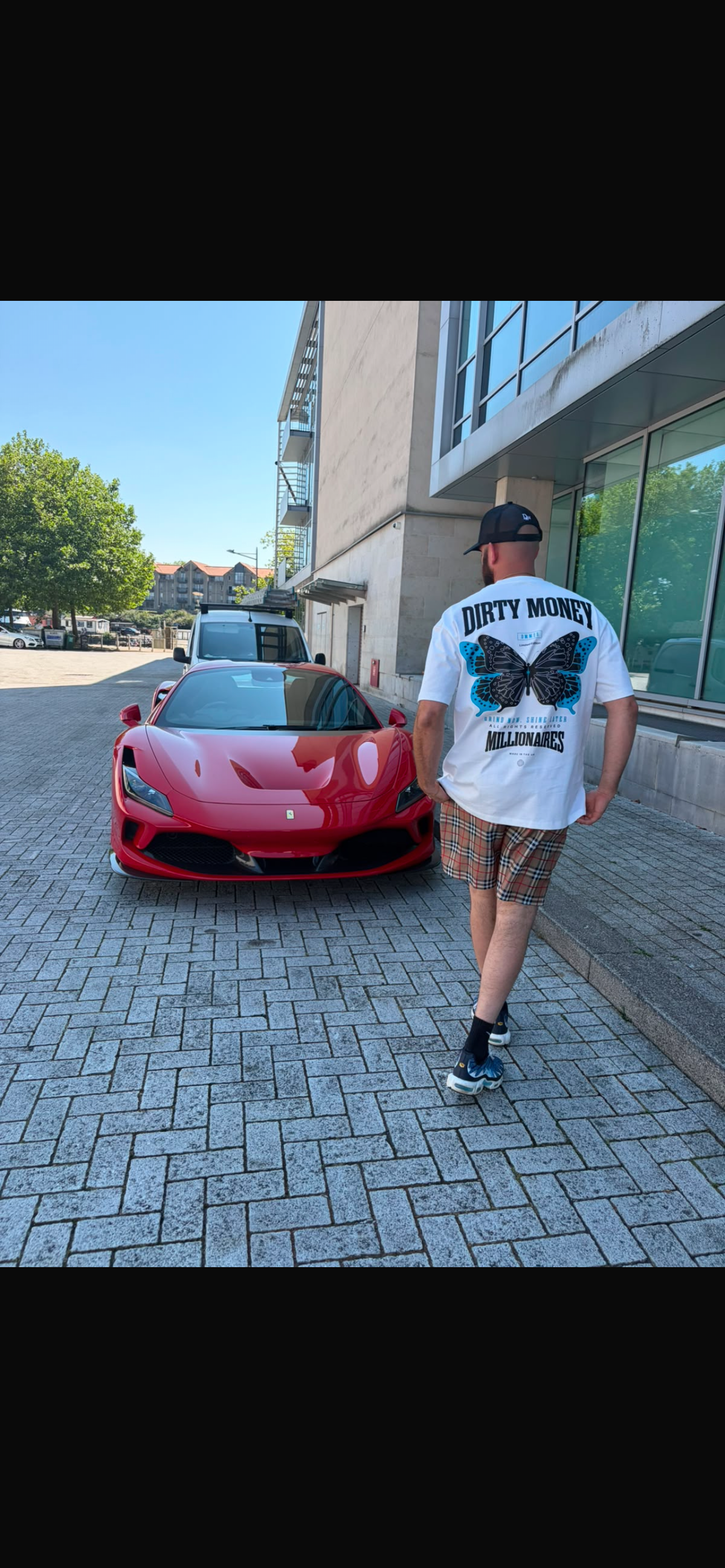 MONARCH TEE WHITE /  BLUE