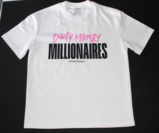 GRIND NOW SHINE LATER V2 T-SHIRT - WHITE PINK