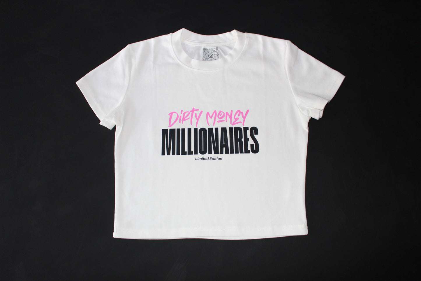 GRIND NOW SHINE LATER V2 T-SHIRT - WHITE PINK crop
