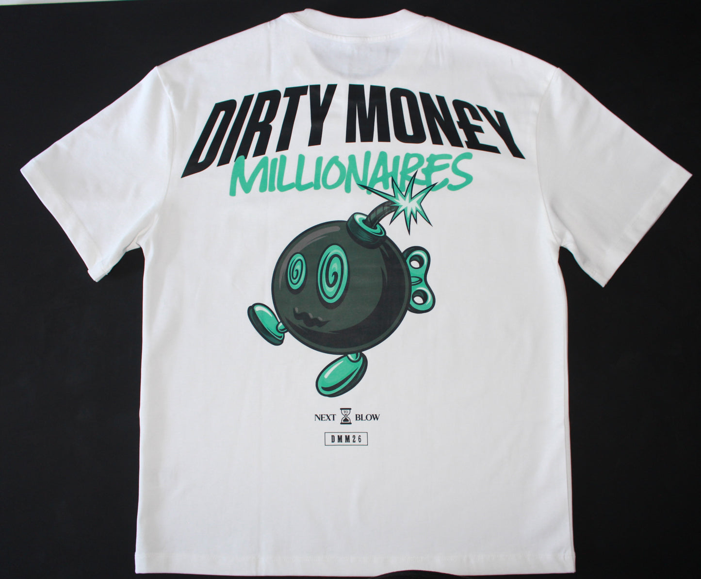 NEXT TO BLOW TEE- WHITE / TEAL