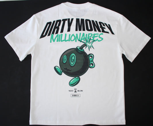 NEXT TO BLOW TEE- WHITE / TEAL