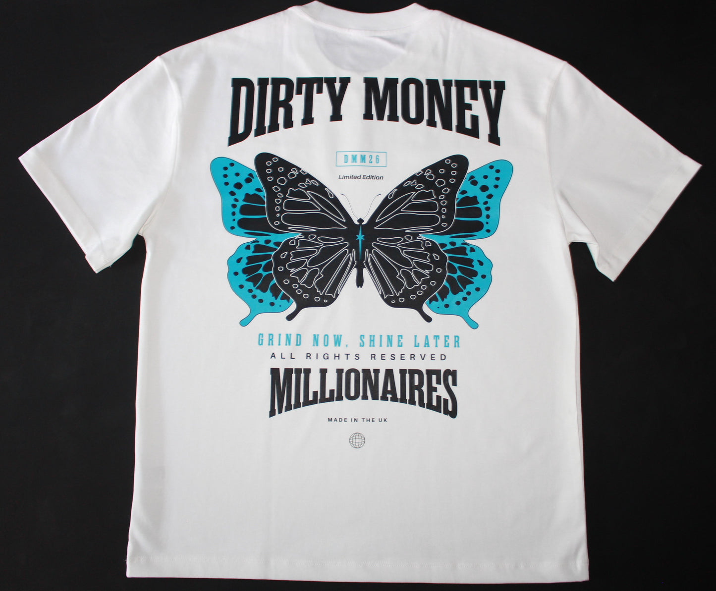 MONARCH TEE WHITE /  BLUE
