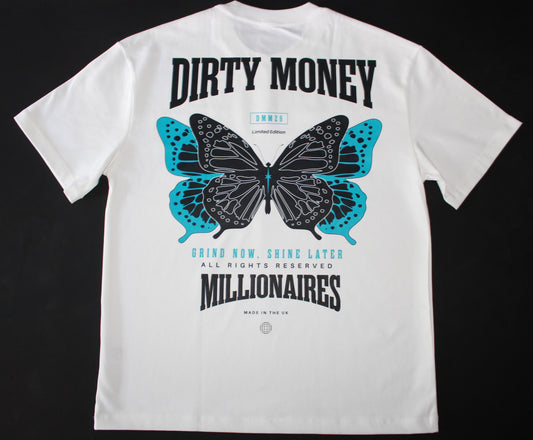 MONARCH TEE WHITE /  BLUE