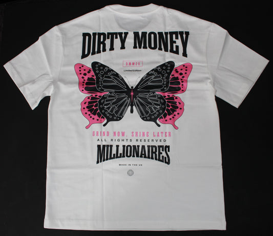 MONARCH TEE WHITE / PINK